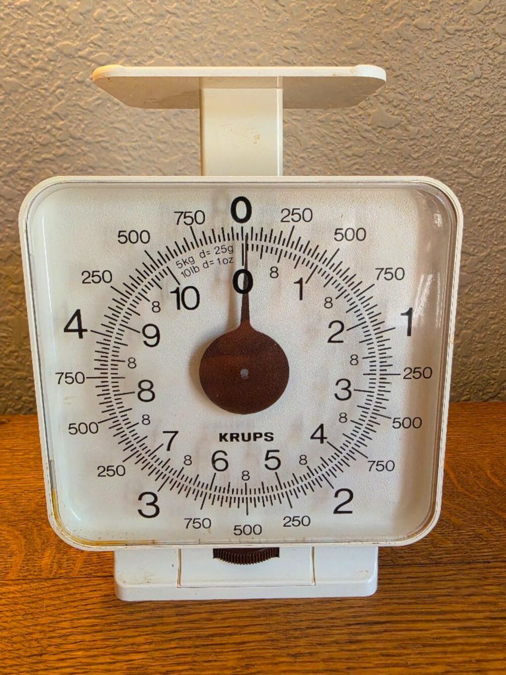 Retro/MCM White KRUPS KITCHEN SCALE 10lbs/5Kg Metric Recipes Kitchen Essential